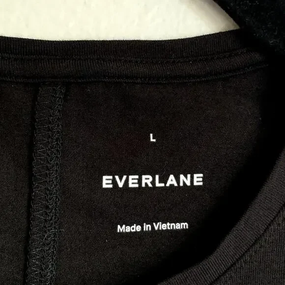 NEW Everlane The Supima Form Tank Top in Black - Picture 5 of 8